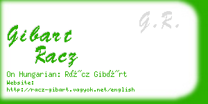 gibart racz business card